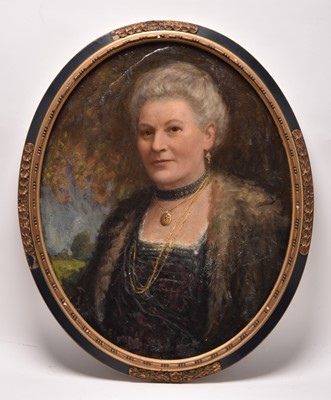 Lot 48 - Albert Abram Gittleson (act.1911-1944) Portraits of a Lady and Gentleman (2)