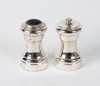 Lot 13 - A pair of Cartier Sterling silver salt and...