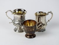 Lot 14 - A George IV silver Christening mug, WE, London...