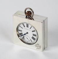 Lot 22 - A silver cased Goliath pocket watch, the...