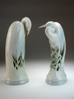 Lot 136 - A pair of Royal Copenhagen models of herons,...