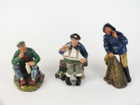 Lot 139 - Three Royal Doulton figures, 'Sea Harvest...