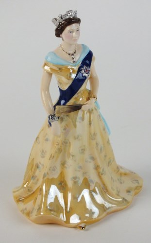 Lot 170 - A Royal Worcester figure of HM Queen Elizabeth...