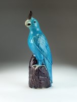 Lot 179 - A Chinese turquoise and aubergine glazed...
