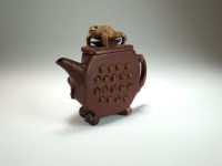 Lot 185 - A Chinese Yixing teapot and cover, Jiang Rong...