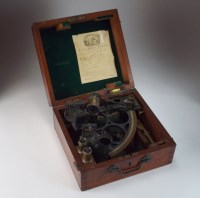 Lot 206 - A mahogany case sextent by H G Blair and Co....