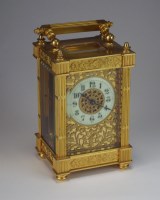 Lot 213 - A late 19th/early 20th century Brass Carriage...