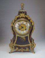 Lot 215 - A 19th century French Boulle style mantel...