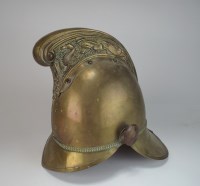 Lot 224 - A late Victorian / Edwardian brass fireman's...