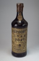 Lot 252 - A bottle of Niepoorts Port 1940 bottled 1945,...
