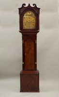 Lot 260 - A mahogany musical longcase clock, the 13 inch...