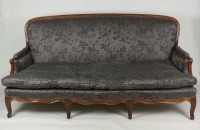 Lot 266 - A late 19th century Louis XV style walnut sofa,...