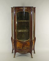 Lot 269 - A 19th century Vernis Martin style serpentine...