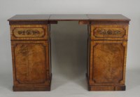 Lot 271 - A Regency mahogany pedestal sideboard, the...