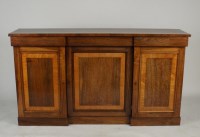 Lot 290 - A Regency style rosewood grained and satinwood...