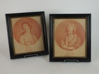 Lot 299 - After Francesco Bartolozzi A pair of portrait...