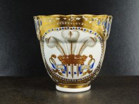 Lot 23 - A large Caughley teacup from the Prince of...