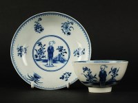 Lot 26 - A Caughley tea bowl and saucer, circa 1778,...