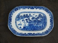 Lot 39 - A Caughley dinner service plate, circa 1790,...