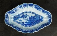 Lot 45 - A Caughley dessert dish, circa 1790, of melon...