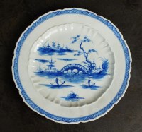 Lot 50 - A Caughley dessert plate, circa 1783-93, of...
