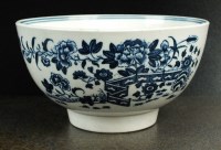 Lot 70 - A Caughley slop or waste bowl, circa 1780,...