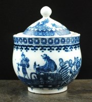 Lot 71 - A Caughley ice cup and cover, circa 1785-90,...