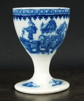 Lot 76 - A rare Caughley egg cup, circa 1785, the bowl...