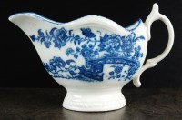 Lot 78 - A Caughley cream boat or 'gadroon boat', circa...