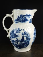 Lot 88 - A Caughley mask spout jug, circa 1795, of...