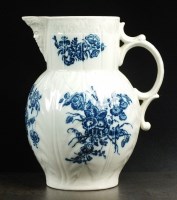 Lot 93 - A Caughley mask spout jug, circa 1790, the...