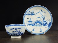 Lot 111 - A Caughley tea bowl and saucer, circa 1785,...