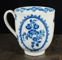 Lot 113 - A Caughley coffee cup, circa 1780, of plain...