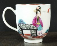 Lot 145 - A Worcester coffee cup, circa 1765-70, with an...