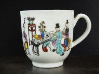 Lot 146 - A Worcester coffee cup, circa 1765-75, with an...