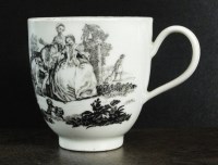 Lot 148 - A Worcester coffee cup, circa 1765-70,...