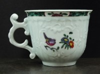 Lot 200 - An early Worcester coffee cup, circa 1754, of...