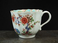 Lot 205 - A Worcester Kakiemon fluted coffee cup, circa...