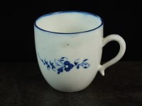 Lot 225 - A Caughley coffee cup, circa 1790, painted in...