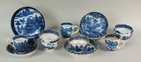 Lot 233 - An assorted collection of Caughley blue and...