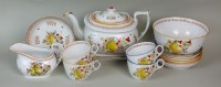 Lot 243 - A matched New Hall part tea service in the...