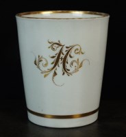Lot 258 - A Caughley beaker, circa 1785-90, the plain...