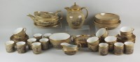 Lot 260 - A composite Spode terracotta drabware tea and...