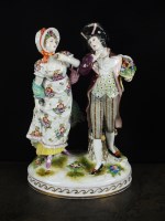 Lot 271 - A Rudolstadt Volkstedt porcelain figural group,...