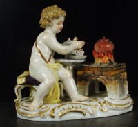 Lot 273 - A 19th century Meissen figure emblematic of...