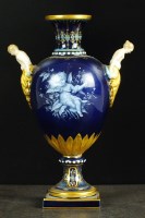 Lot 278 - A Meissen 'Limoges Enamel' type vase, circa...