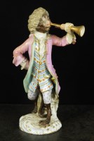 Lot 281 - A Meissen monkey band figure, late 19th/early...