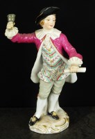 Lot 283 - A Meissen porcelain figure of a Town Crier,...