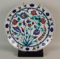 Lot 287 - A Cantagalli Iznik design charger, late 19th...