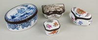 Lot 290 - A group of 19th century boxes, comprising an...